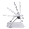 StarTech.com portatīvā datora statīvs galdam, ergonomisks portatīvā datora statīvs ar regulējamu augstumu, alumīnija, pārnēsājams, iztur līdz 10 kg, salokāms portatīvā datora turētājs galdam – slīps piezīmjdatora pacēlājs/pacēlājs