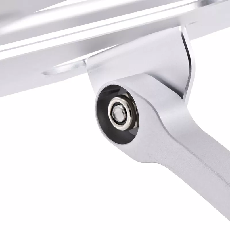 StarTech.com portatīvā datora statīvs galdam, ergonomisks portatīvā datora statīvs ar regulējamu augstumu, alumīnija, pārnēsājams, iztur līdz 10 kg, salokāms portatīvā datora turētājs galdam – slīps piezīmjdatora pacēlājs/pacēlājs