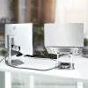 StarTech.com portatīvā datora statīvs galdam, ergonomisks portatīvā datora statīvs ar regulējamu augstumu, alumīnija, pārnēsājams, iztur līdz 10 kg, salokāms portatīvā datora turētājs galdam – slīps piezīmjdatora pacēlājs/pacēlājs