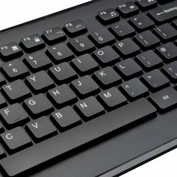 Targus AKM610NO klaviatūra ar peli, universāla, RF bezvadu, QWERTY, ziemeļvalstu, melna