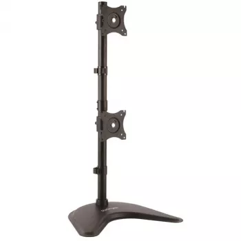 StarTech.com Divu monitoru statīvs - vertikāls, brīvi stāvošs, 10 kg, 33 cm (13 collas), 68.6 cm (27 collas), 100 x 100 mm, Melns