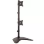 StarTech.com Divu monitoru statīvs - vertikāls, brīvi stāvošs, 10 kg, 33 cm (13 collas), 68.6 cm (27 collas), 100 x 100 mm, Melns