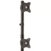StarTech.com Divu monitoru statīvs - vertikāls, brīvi stāvošs, 10 kg, 33 cm (13 collas), 68.6 cm (27 collas), 100 x 100 mm, Melns