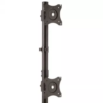 StarTech.com Divu monitoru statīvs - vertikāls, brīvi stāvošs, 10 kg, 33 cm (13 collas), 68.6 cm (27 collas), 100 x 100 mm, Melns