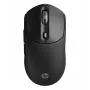 HP 700 uzlādējama bezvadu pele, piemērota abām rokām, RF bezvadu + Bluetooth, 6000 DPI, melna