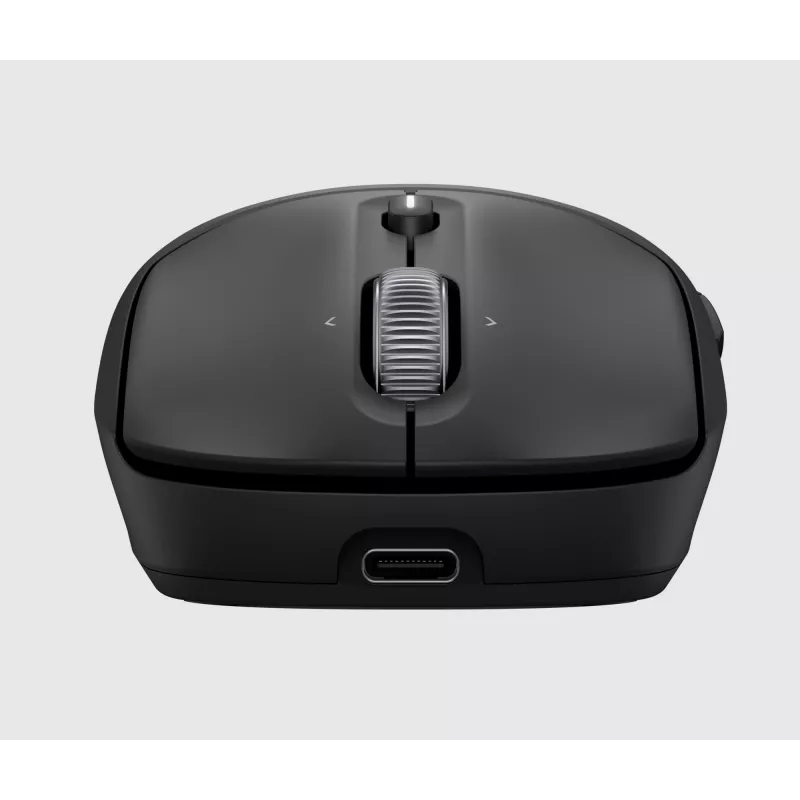 HP 700 uzlādējama bezvadu pele, piemērota abām rokām, RF bezvadu + Bluetooth, 6000 DPI, melna