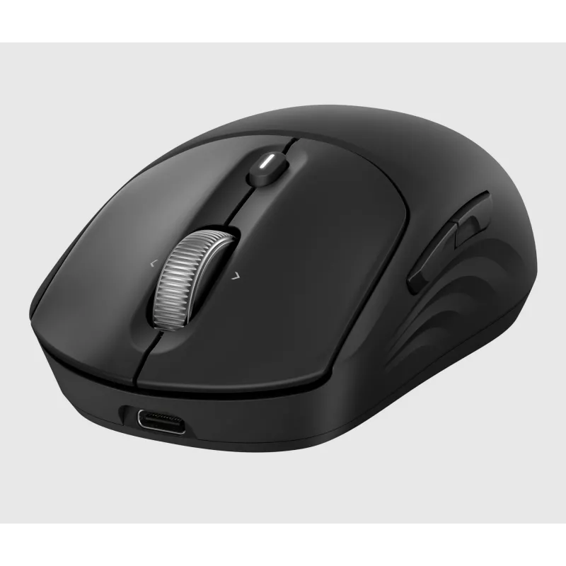 HP 700 uzlādējama bezvadu pele, piemērota abām rokām, RF bezvadu + Bluetooth, 6000 DPI, melna