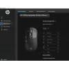 HP 700 uzlādējama bezvadu pele, piemērota abām rokām, RF bezvadu + Bluetooth, 6000 DPI, melna