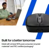HP 700 uzlādējama bezvadu pele, piemērota abām rokām, RF bezvadu + Bluetooth, 6000 DPI, melna