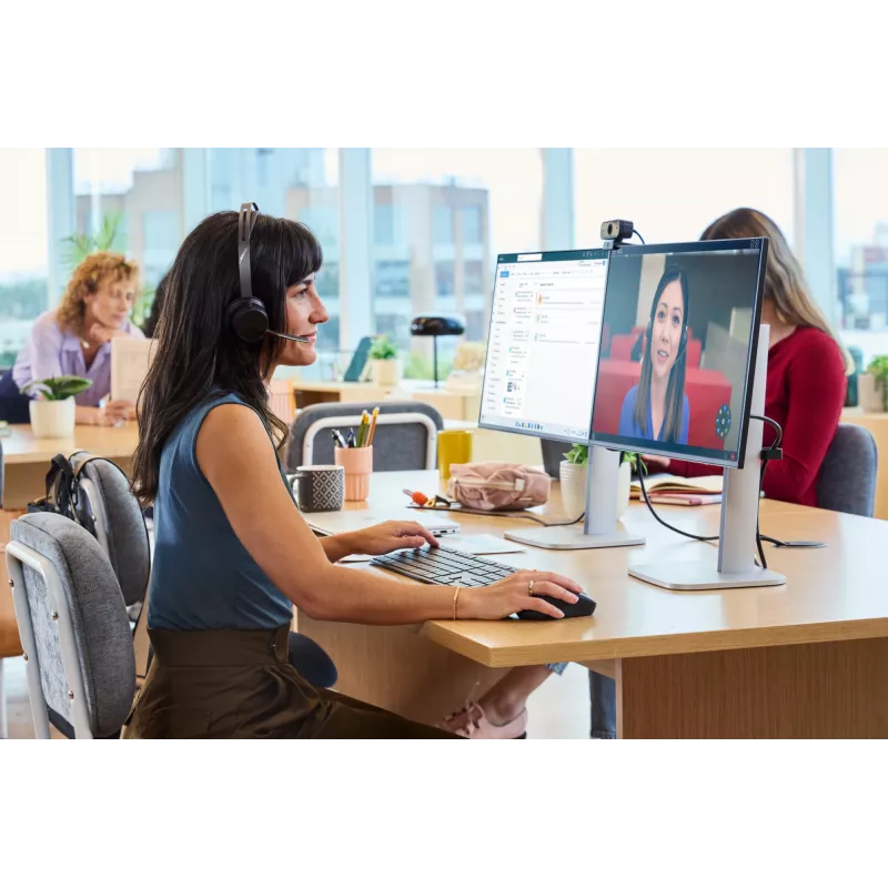 HP 700 uzlādējama bezvadu pele, piemērota abām rokām, RF bezvadu + Bluetooth, 6000 DPI, melna