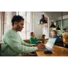 HP 700 uzlādējama bezvadu pele, piemērota abām rokām, RF bezvadu + Bluetooth, 6000 DPI, melna