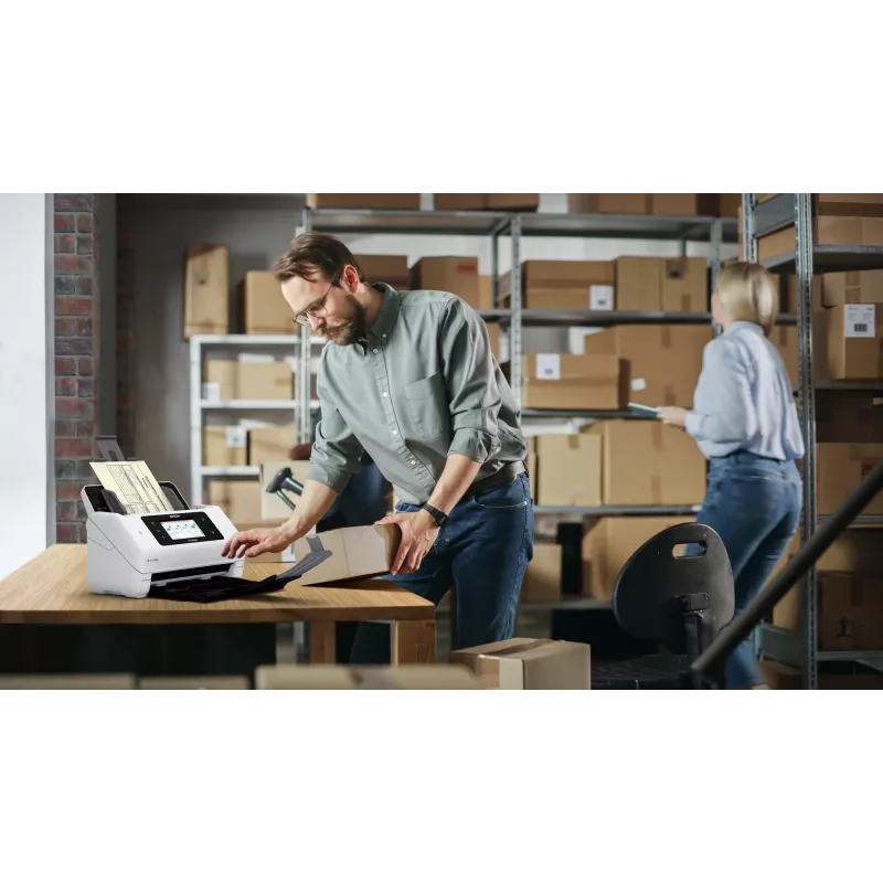 Epson WorkForce DS-800WN lokšņu padeves skeneris 600 x 600 DPI A4 Balta