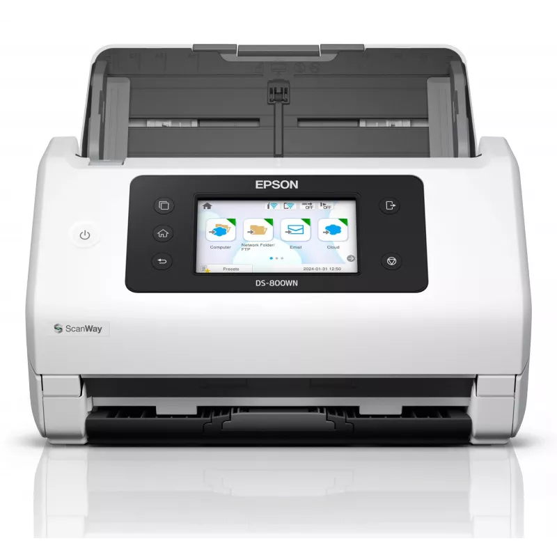 Epson WorkForce DS-800WN lokšņu padeves skeneris 600 x 600 DPI A4 Balta