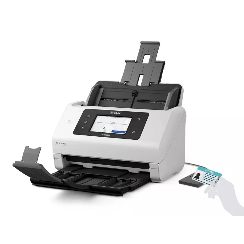 Epson WorkForce DS-800WN lokšņu padeves skeneris 600 x 600 DPI A4 Balta