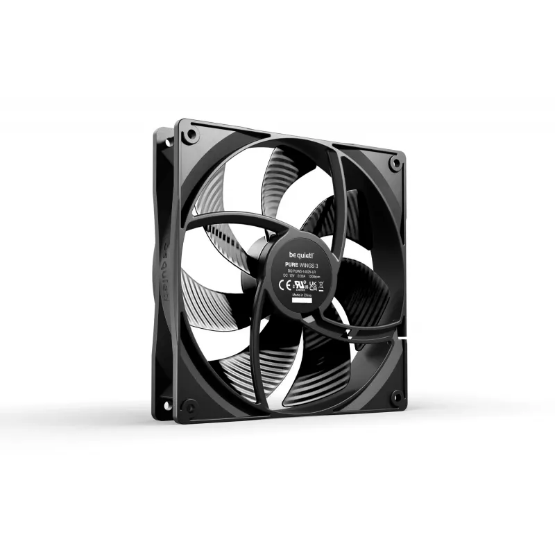 be quiet! Pure Wings 3 140mm datora korpusa ventilators 14 cm melns 1 gab.