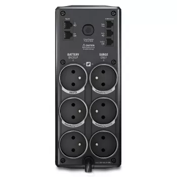 APC BR900G-FR Power-Saving Back-UPS Pro 900 līnijinteraktīvs nepārtrauktās barošanas avots (UPS), 900 VA (0,9 kVA), 540 W, 230 V, 6 E tipa kontaktligzdas, USB, 45 dB, melns