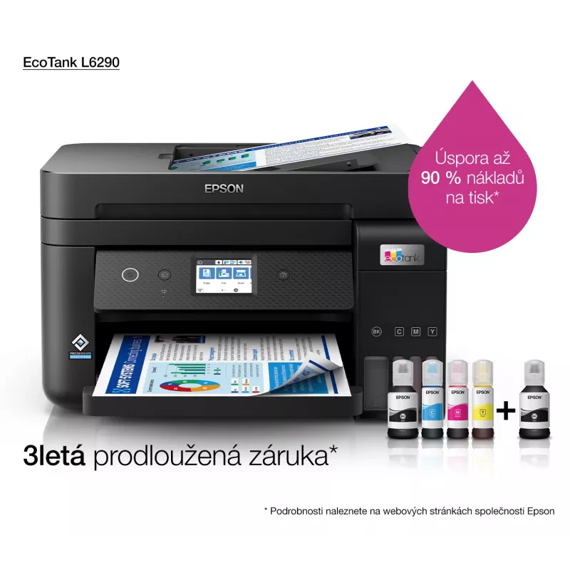 Epson EcoTank L6290 tintes printeris A4 4800 x 1200 DPI 33 lpp./min Wi-Fi