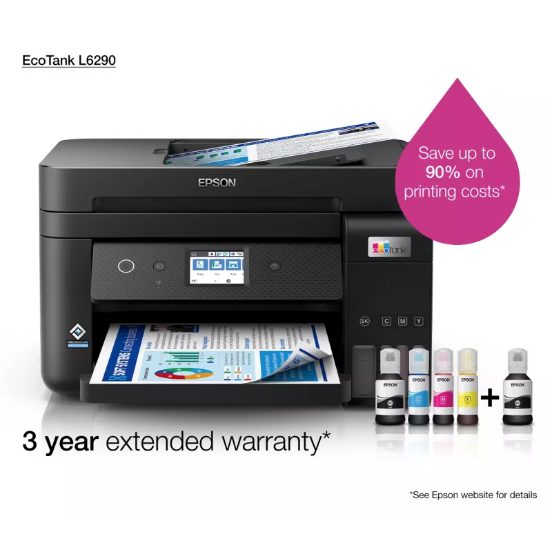 Epson EcoTank L6290 tintes printeris A4 4800 x 1200 DPI 33 lpp./min Wi-Fi