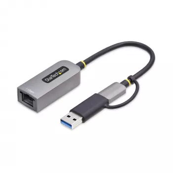 StarTech.com USB-C uz Ethernet adapteris ar USB-A pieslēgumu, 10/100/1000 Mb/s, USB 3.0 uz Gigabit Ethernet tīkla adapteris, 15 cm pievienots kabelis, USB GbE adapteris