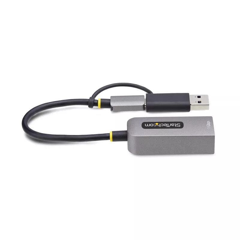 StarTech.com USB-C uz Ethernet adapteris ar USB-A pieslēgumu, 10/100/1000 Mb/s, USB 3.0 uz Gigabit Ethernet tīkla adapteris, 15 cm pievienots kabelis, USB GbE adapteris