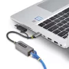 StarTech.com USB-C uz Ethernet adapteris ar USB-A pieslēgumu, 10/100/1000 Mb/s, USB 3.0 uz Gigabit Ethernet tīkla adapteris, 15 cm pievienots kabelis, USB GbE adapteris