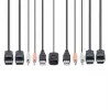 StarTech.com 2 portu divu monitoru DisplayPort kabeļa KVM slēdzis, 4K 60Hz, kompakts KVM ar 1,5 m USB-A/DisplayPort/audio integrētiem kabeļiem, barošana no kopnes - attālināta spiedpoga/karsto taustiņu pārslēgšana