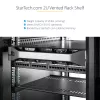 StarTech.com 2U servera plaukta plaukts - universāls ventilējams plaukta montāžas konsoles paliktnis 19 collu tīkla aprīkojuma plauktiem un skapjiem - izturīgs tērauds - kravnesība 50 mārciņas/23 kg - 16 collu dziļš plaukts, melns