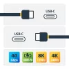 StarTech.com 3ft (1m) USB4 kabelis, USB-IF sertificēts USB-C kabelis, 40 Gbps, USB Type-C datu pārraides kabelis, 100W Power Delivery, 8K 60Hz, saderīgs ar Thunderbolt 4/3/USB 3.2