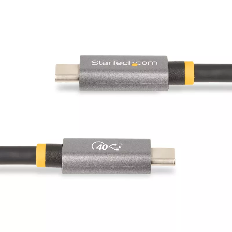StarTech.com 3ft (1m) USB4 kabelis, USB-IF sertificēts USB-C kabelis, 40 Gbps, USB Type-C datu pārraides kabelis, 100W Power Delivery, 8K 60Hz, saderīgs ar Thunderbolt 4/3/USB 3.2