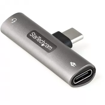 StarTech.com CDP235APDM USB-C audio un uzlādes adapteris ar 3,5 mm TRRS austiņu ligzdu un 60 W USB-C Power Delivery, tālruņiem/planšetēm/portatīvajiem