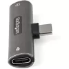 StarTech.com USB C Audio un uzlādes adapteris - USB-C audio adapteris ar 3,5 mm TRRS austiņu/austiņu ar mikrofonu ligzdu un 60 W USB Type-C Power Delivery caurlaides lādētājs - USB-C tālruņiem/planšetdatoriem/klēpjdatoriem