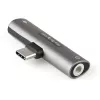 StarTech.com USB C Audio un uzlādes adapteris - USB-C audio adapteris ar 3,5 mm TRRS austiņu/austiņu ar mikrofonu ligzdu un 60 W USB Type-C Power Delivery caurlaides lādētājs - USB-C tālruņiem/planšetdatoriem/klēpjdatoriem