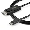 StarTech.com 1 m USB-C uz DisplayPort 1.4 kabelis 8K 60Hz/4K - divvirzienu DP uz USB-C vai USB-C uz DP apgriežams video adaptera kabelis - HBR3/HDR/DSC - USB Type-C/Thunderbolt monitora kabelis