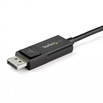 StarTech.com 6 pēdas (2 m) USB C uz DisplayPort 1.4 kabelis 8K 60Hz/4K - divvirzienu DP uz USB-C vai USB-C uz DP atgriezenisks video adaptera kabelis - HBR3/HDR/DSC - USB Type C/TB3 monitora kabelis (CDP2DP142MBD)