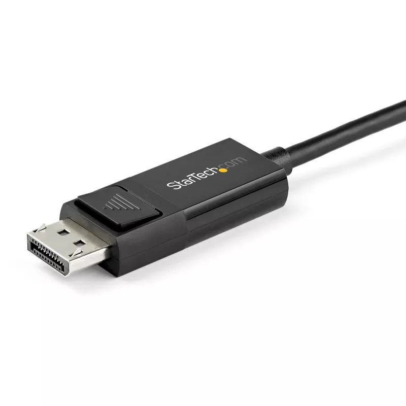 StarTech.com 6 pēdas (2 m) USB C uz DisplayPort 1.4 kabelis 8K 60Hz/4K - divvirzienu DP uz USB-C vai USB-C uz DP atgriezenisks video adaptera kabelis - HBR3/HDR/DSC - USB Type C/TB3 monitora kabelis (CDP2DP142MBD)
