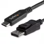 StarTech.com 6 pēdu/1,8 m USB C uz DisplayPort 1.4 kabelis - 4K/5K/8K USB Type-C uz DP 1.4 Alt režīma video adaptera pārveidotājs - HBR3/HDR/DSC - 8K 60 Hz DP monitors kabelis priekš USB-C/Thunderbolt 3
