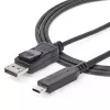 StarTech.com 6 pēdu/1,8 m USB C uz DisplayPort 1.4 kabelis - 4K/5K/8K USB Type-C uz DP 1.4 Alt režīma video adaptera pārveidotājs - HBR3/HDR/DSC - 8K 60 Hz DP monitors kabelis priekš USB-C/Thunderbolt 3