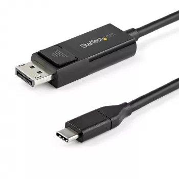 StarTech.com 1 m USB-C uz DisplayPort 1.2 kabelis 4K 60 Hz — divvirzienu DP uz USB-C vai USB-C uz DP atgriezenisks video adaptera kabelis — HBR2/HDR — USB Type-C/Thunderbolt monitora kabelis