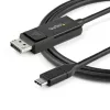 StarTech.com 6,6 pēdu (2 m) USB-C uz DisplayPort 1.2 kabelis 4K 60Hz — divvirzienu DP uz USB-C vai USB-C uz DP reversīvs video adaptera kabelis — HBR2/HDR — USB Type C/Thunderbolt monitora kabelis