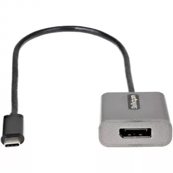 StarTech.com USB C–DisplayPort adapteris – 8K/4K 60 Hz USB-C–DisplayPort 1.4 adaptera sargspraudnis – USB Type-C–DP monitora video pārveidotājs – darbojas ar Thunderbolt 3 – ar 12 collu garu pievienotu kabeli