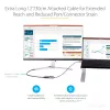 StarTech.com USB C–DisplayPort adapteris – 8K/4K 60 Hz USB-C–DisplayPort 1.4 adaptera sargspraudnis – USB Type-C–DP monitora video pārveidotājs – darbojas ar Thunderbolt 3 – ar 12 collu garu pievienotu kabeli