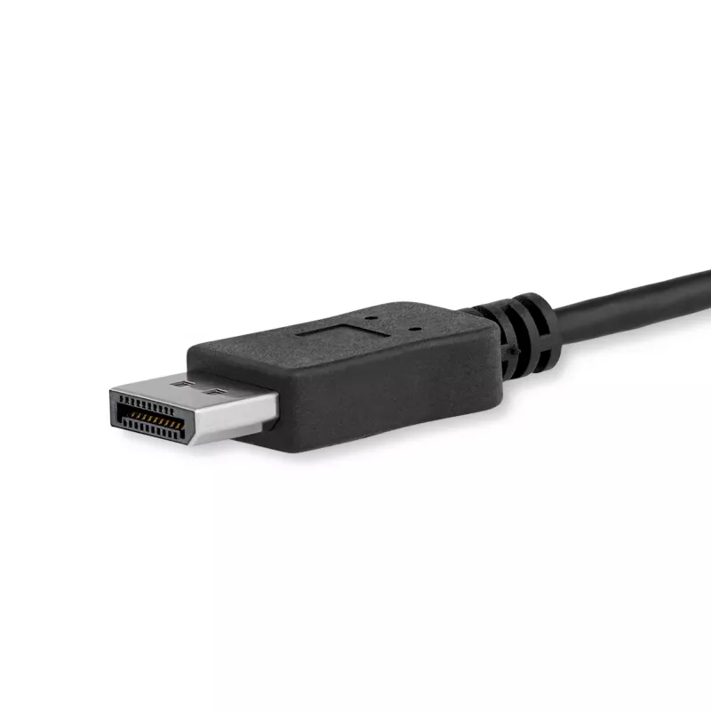 StarTech.com 3 pēdas/1 m USB-C uz DisplayPort 1.2 kabelis 4K 60 Hz — USB-C uz DisplayPort adaptera kabelis — HBR2 — USB Type-C DP Alt Mode uz DP monitora video kabelis — darbojas ar Thunderbolt 3 — melns