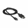 StarTech.com 3 pēdas/1 m USB-C uz DisplayPort 1.2 kabelis 4K 60 Hz — USB-C uz DisplayPort adaptera kabelis — HBR2 — USB Type-C DP Alt Mode uz DP monitora video kabelis — darbojas ar Thunderbolt 3 — melns