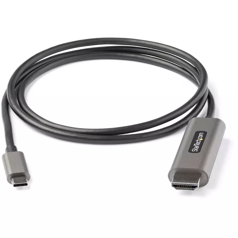 StarTech.com 3 pēdu (1 m) USB-C–HDMI kabelis, 4K 60 Hz ar HDR10 — Ultra HD USB Type-C uz 4K HDMI 2.0b video adaptera kabelis — USB-C–HDMI HDR monitors/displeja pārveidotājs — DP 1.4 Alt Mode HBR3