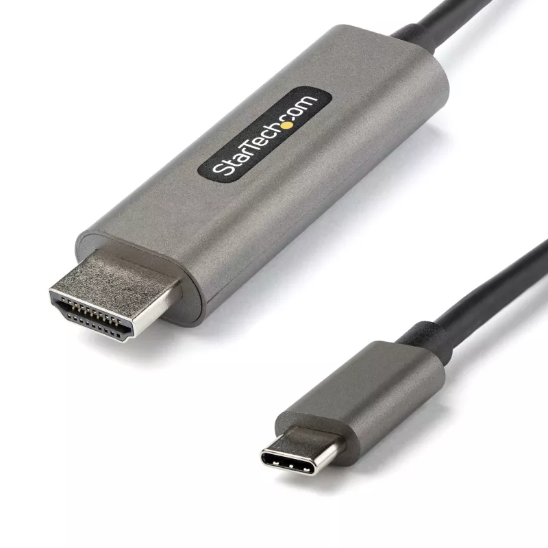 StarTech.com 6 pēdas (2 m) USB-C uz HDMI kabelis 4K 60Hz ar HDR10 - Ultra HD USB Type-C uz 4K HDMI 2.0b video adaptera kabelis - USB-C uz HDMI HDR monitors/displeja pārveidotājs - DP 1.4 Alt Mode HBR3