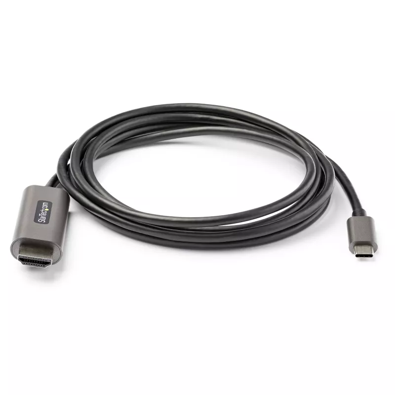 StarTech.com 6 pēdas (2 m) USB-C uz HDMI kabelis 4K 60Hz ar HDR10 - Ultra HD USB Type-C uz 4K HDMI 2.0b video adaptera kabelis - USB-C uz HDMI HDR monitors/displeja pārveidotājs - DP 1.4 Alt Mode HBR3