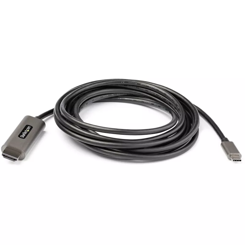 StarTech.com 10ft (3m) USB C uz HDMI kabelis 4K 60Hz ar HDR10 - Ultra HD USB Type-C uz 4K HDMI 2.0b video adaptera kabelis - USB-C uz HDMI HDR monitors/displeja pārveidotājs - DP 1.4 Alt Mode HBR3