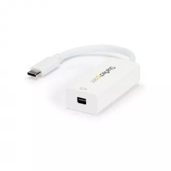 StarTech.com USB-C uz Mini DisplayPort adapteris - 4K 60Hz - Balts - USB 3.1 Type-C uz Mini DP adapteris - Uzlabotā versija ir CDP2MDPEC