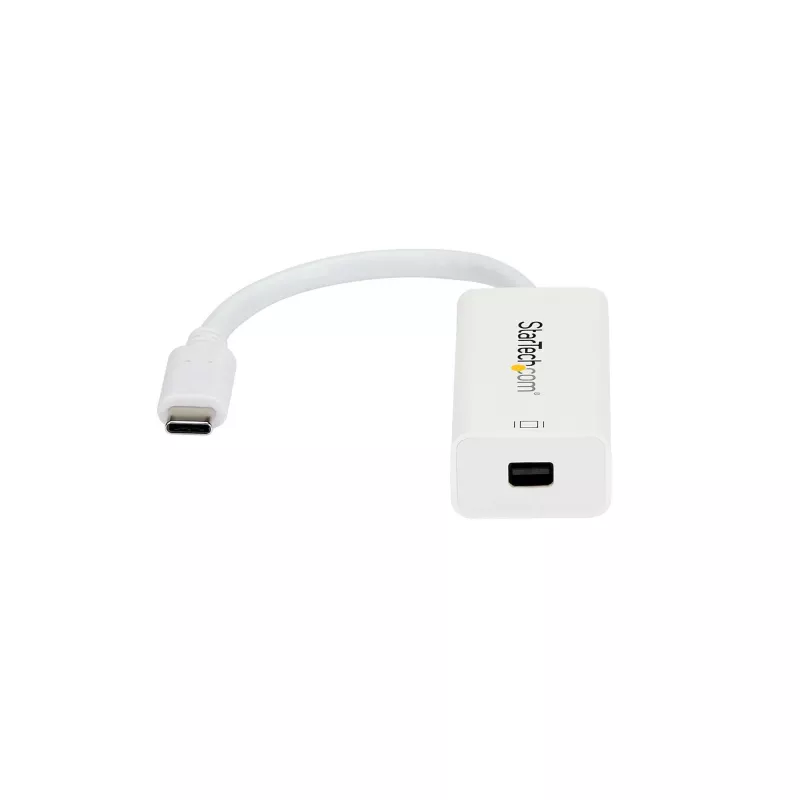StarTech.com USB-C uz Mini DisplayPort adapteris - 4K 60Hz - Balts - USB 3.1 Type-C uz Mini DP adapteris - Uzlabotā versija ir CDP2MDPEC