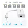 StarTech.com USB-C uz Mini DisplayPort adapteris - 4K 60Hz - Balts - USB 3.1 Type-C uz Mini DP adapteris - Uzlabotā versija ir CDP2MDPEC